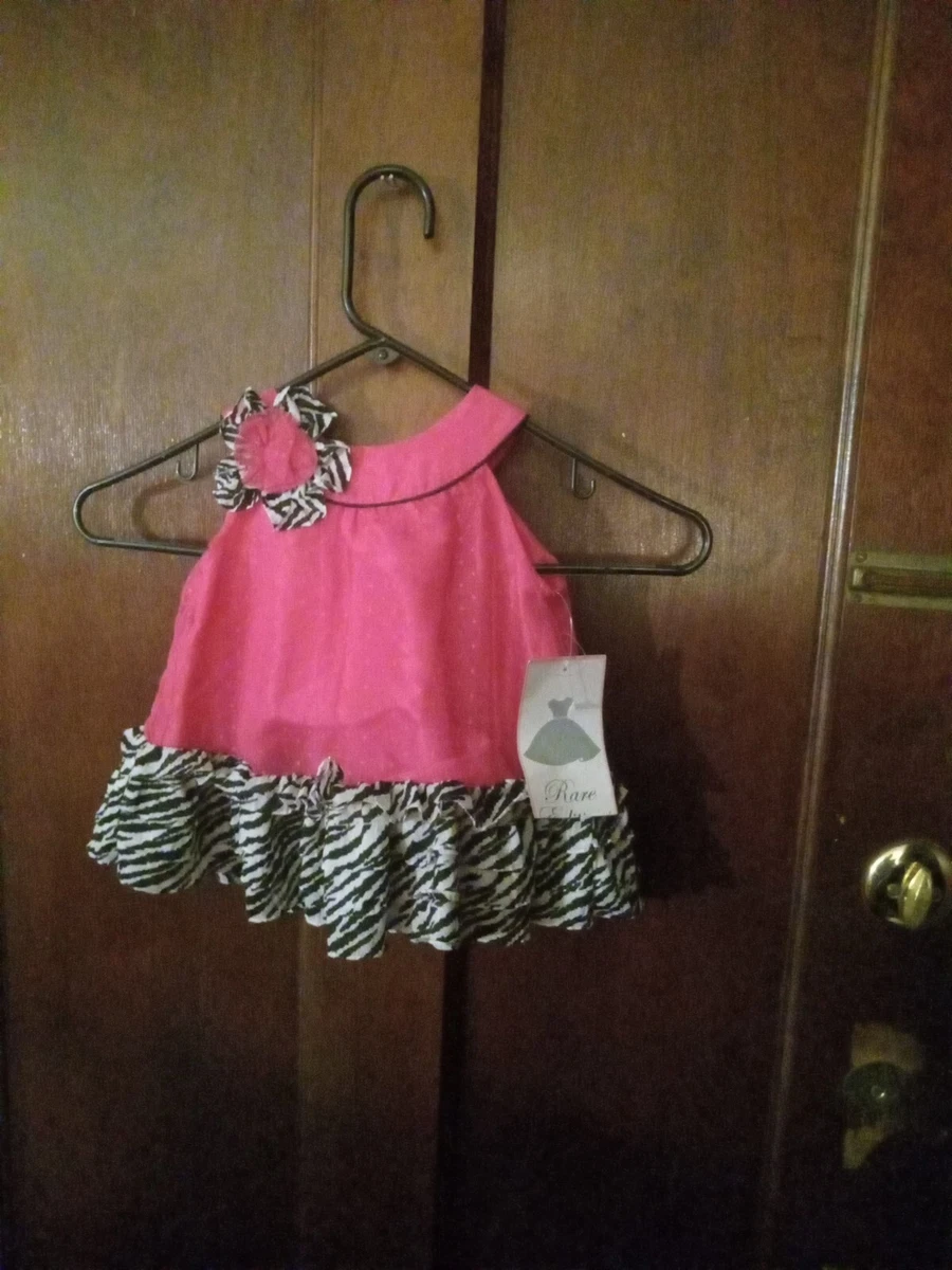 NWT Rare Editions Sunday Best Toddler Girls Dress Pink Leopard
