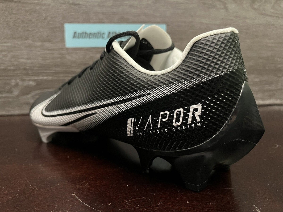 Nike Vapor Edge Speed 360 Football Cleats Black White Men display picture 3