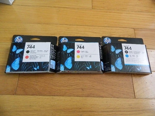2022 GENUINE SET 3 HP 744 PRINTHEAD DESIGNJET Z2600 Z5600 F9J86A F9J87A F9J88A