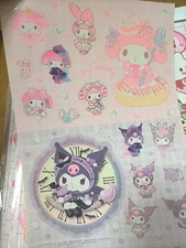 Sanrio My Melody　Kuromi　big sticker sheet 