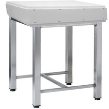 Sgabello con piedi regolabili ceppo in polietilene spesso cm 20 Banco macelleria