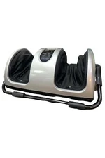 TISSCARE Foot Massager w/ Heat & Remote For Calf-Leg-Ankle Silver