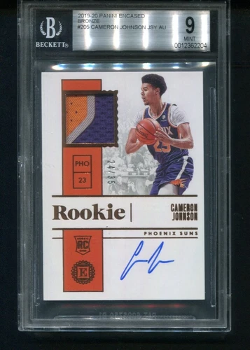 2019-20 Panini Encased Cameron Johnson Rookie Patch Auto 24/35 BGS 9