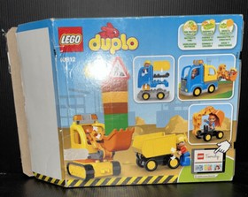LEGO 10812 Truck & Tractor Excavator Duplo 26 Pieces Complete Set