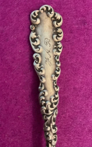 Wallace Waverly Pattern Sterling Silver Spoon Gold Bowl "Jaxon" for Jacksonville