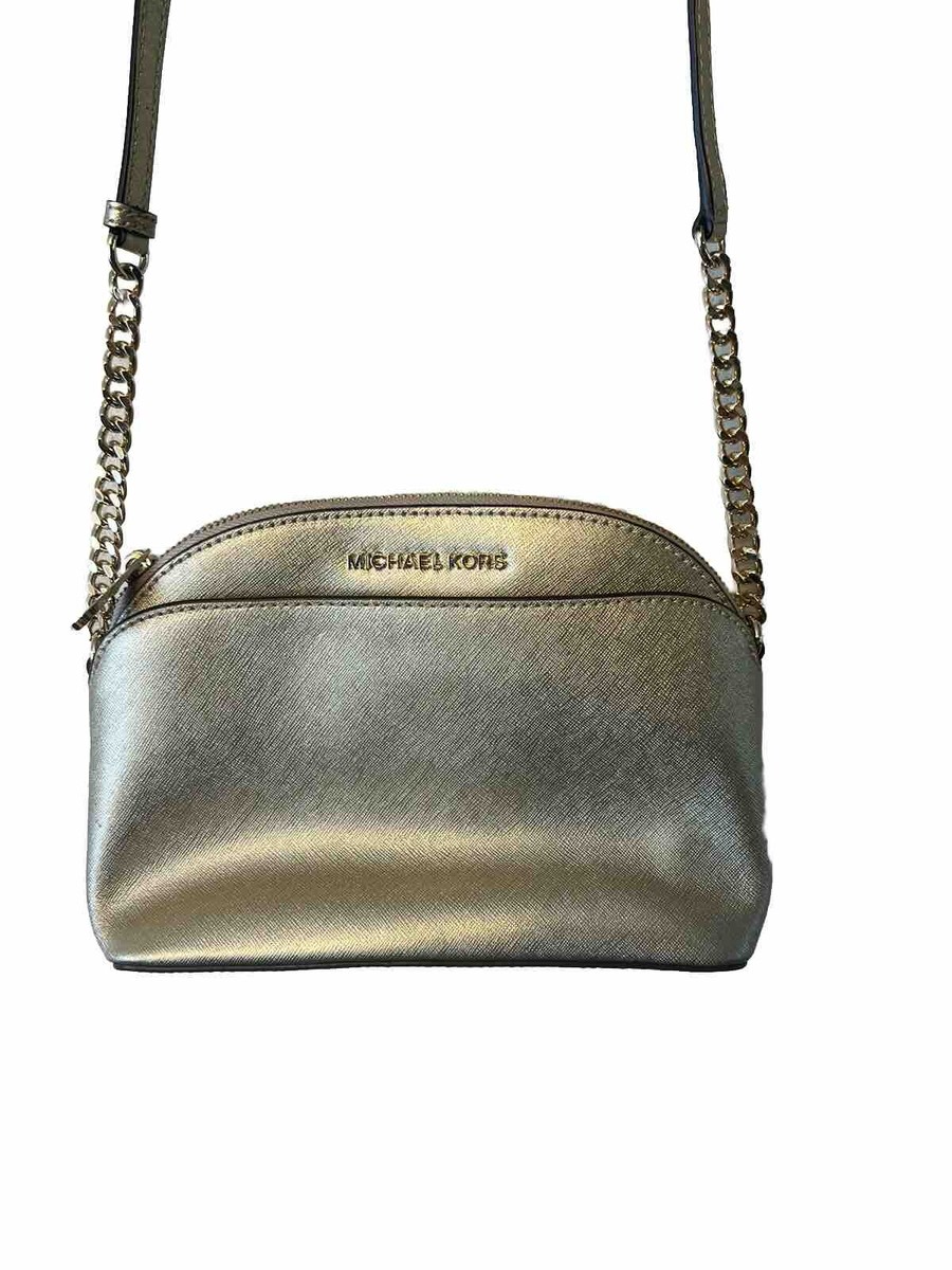 Michael Kors Emmy Saffiano Women`s Crossbody Bag GOLD UK