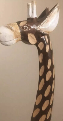 CD Stand Giraffes Shelf Furniture Music DVD Cassette Wooden