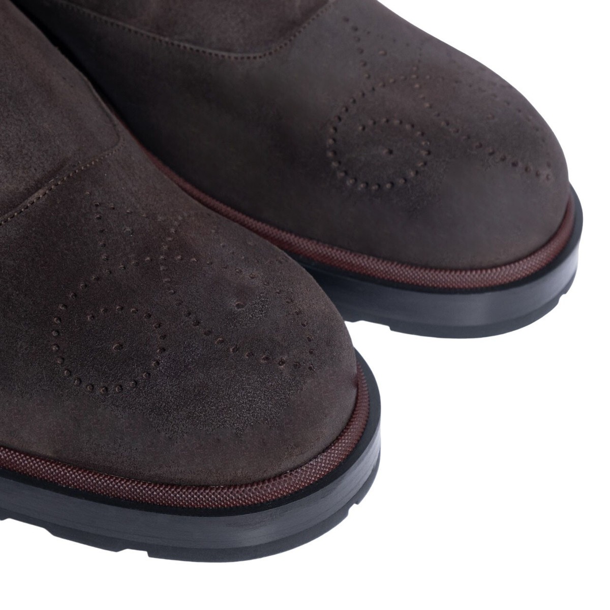NEW BALLY men\'s corad bovine suede leather chelsea boots in ebano BALLY Men main image 3