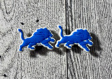 Set of 2 Detroit Lions Charms compatible with crocs.