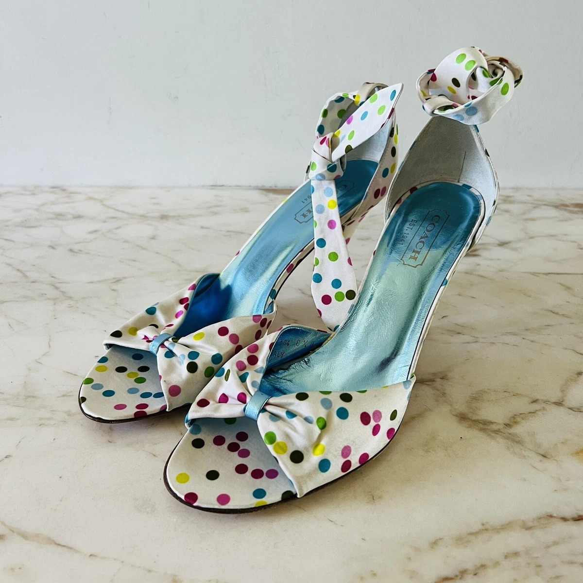 Coach peep toe heels 2025