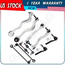 For BMW 525i 528i 530i 545i 550i 10Pcs Lower Control Arm Outer Tie Rod Sway Bar