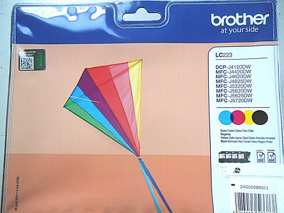 Brother LC223 gelb magenta cyan schwarz, Original,  DCP J4120DW MFC J4620DW (4)!