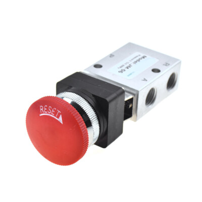  Emergency Stop Push Button Type 2/3 Way 1/4'' Air Mechanical Valve JM322EB JM-06