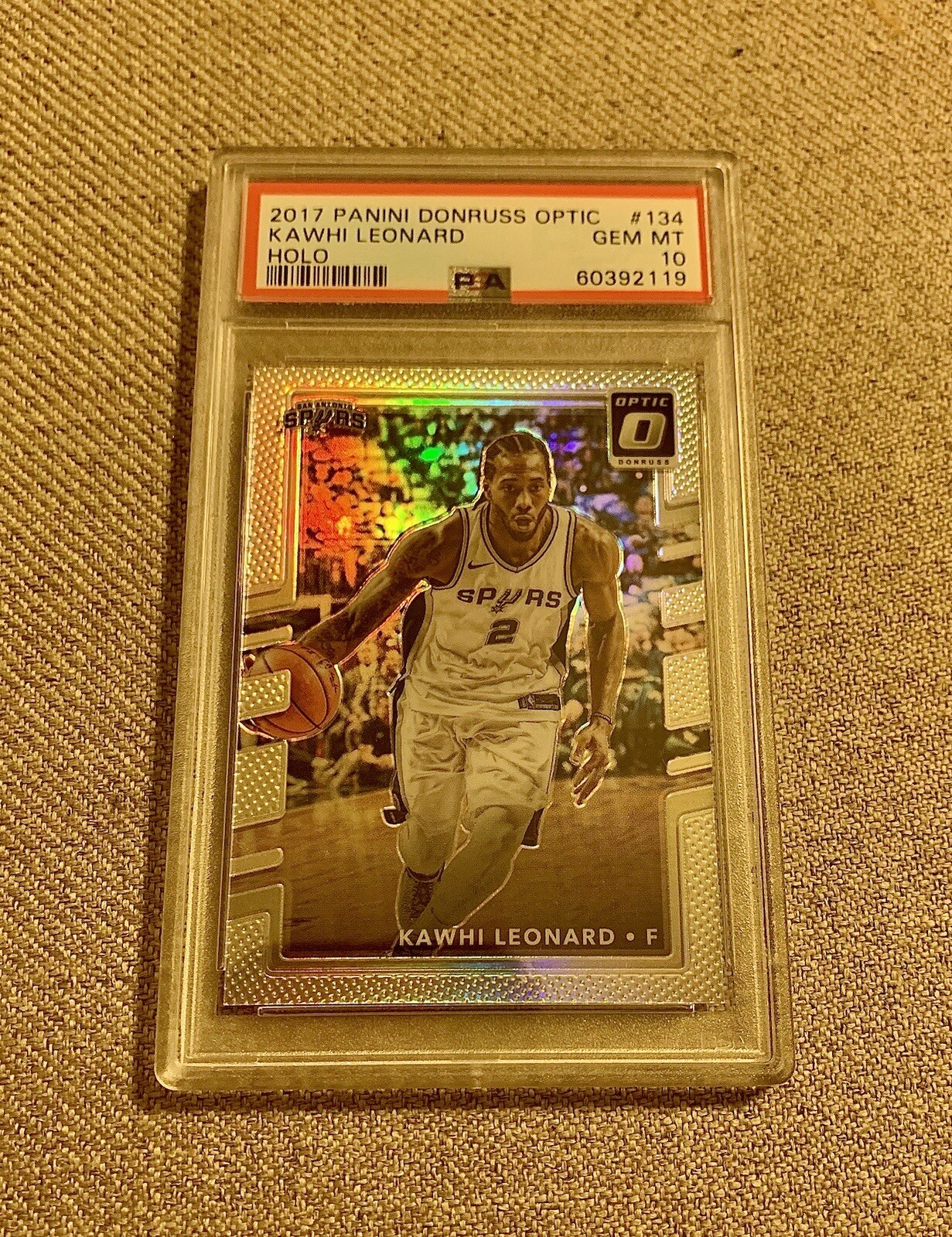 Kawhi Leonard 2017 Panini Donruss Optic #134 Silver Holo Prizm PSA 10 Gem  💎