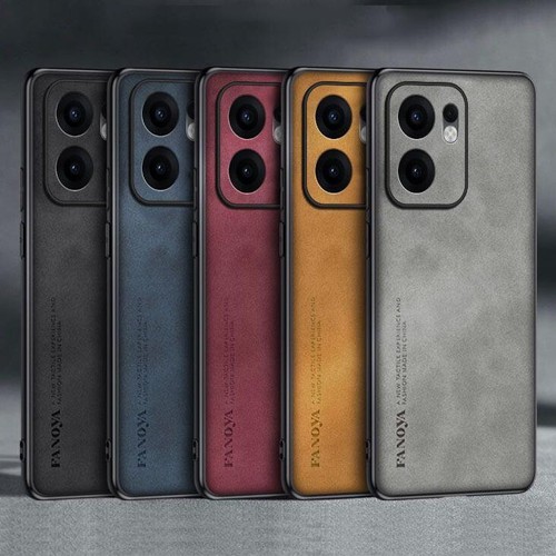 Für Oppo Reno13 12/12Pro/12F Nubuk Leder Stoff Gummi Beschichtet Hardcase Hülle - Bild 2 von 29