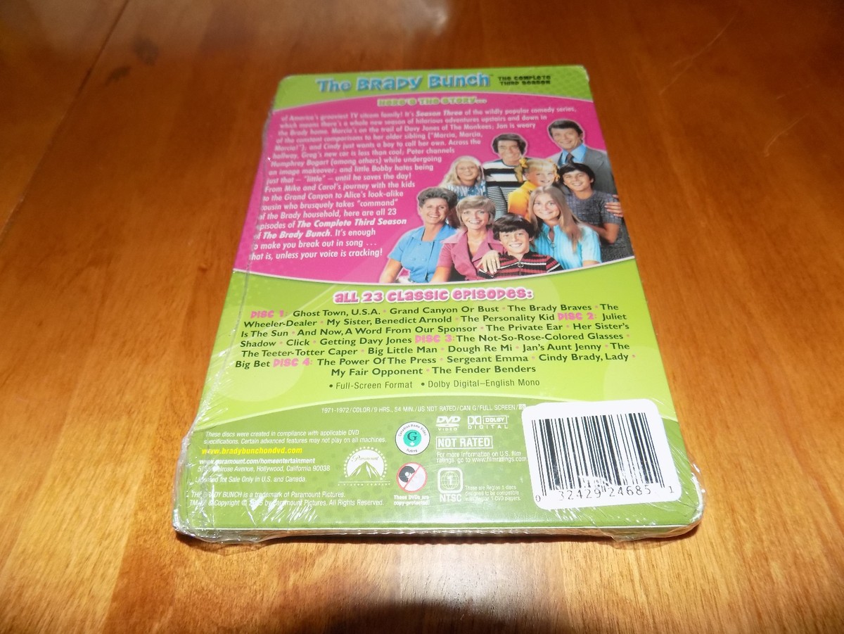 THE BRADY BUNCH The Complete Third Season 3 TV Series Classic 4