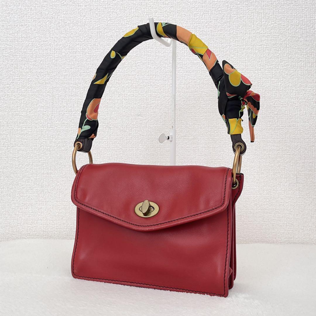Miu Miu Archive Leather Hand Bag Accessory pouch Red Vintage Miu Miu Archive Leather Hand Bag Accessory pouch Red Vintage