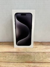 Apple iPhone 15 Pro Black Titanium 256GB Empty Box Only