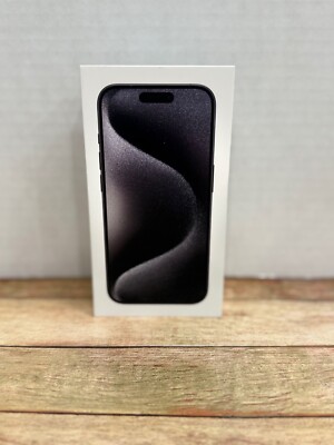 Apple iPhone 15 Pro Black Titanium 256GB Empty Box Only | eBay