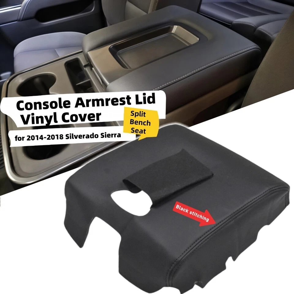 Cubierta reposabrazos tapa consola para Chevy Silverado GMC Sierra 1500 2500HD 2014-2018 Foto 2 de 4