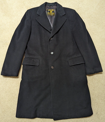 ジャケット・アウター cashmere super long coat vintage sullen Hughes Hatcher Suffrin Mens Overcoat 100% Mongolian Cashmere