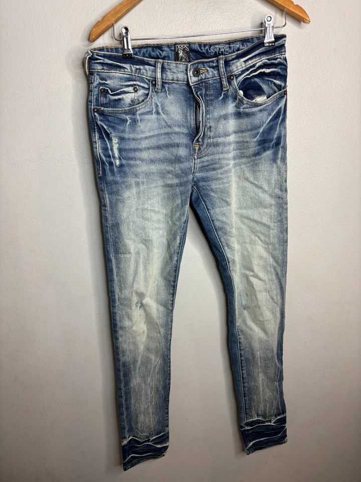 PRPS Jeans Mens 30 Blue Denim Button Fly Mid Rise Skinny Cotton 6333 - Image 4 of 4