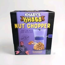 Khaby's Khasa Manual Nut Chopper Easy Crank Handle Dishwasher Safe Non-Skid Base