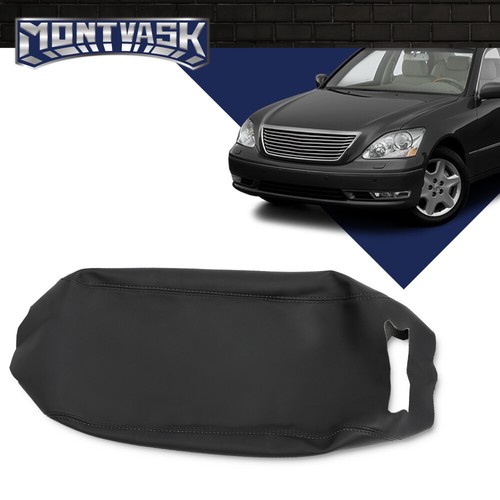 Fit For 01-06 Lexus LS430 Leather Console Lid Armrest Center Cover Black - Picture 2 of 9