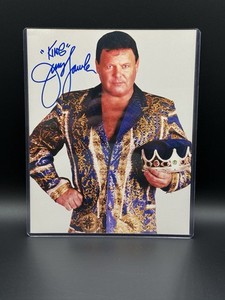 Jerry The King Lawler Signed 8x10 Photo w/ “King” Inscription COA