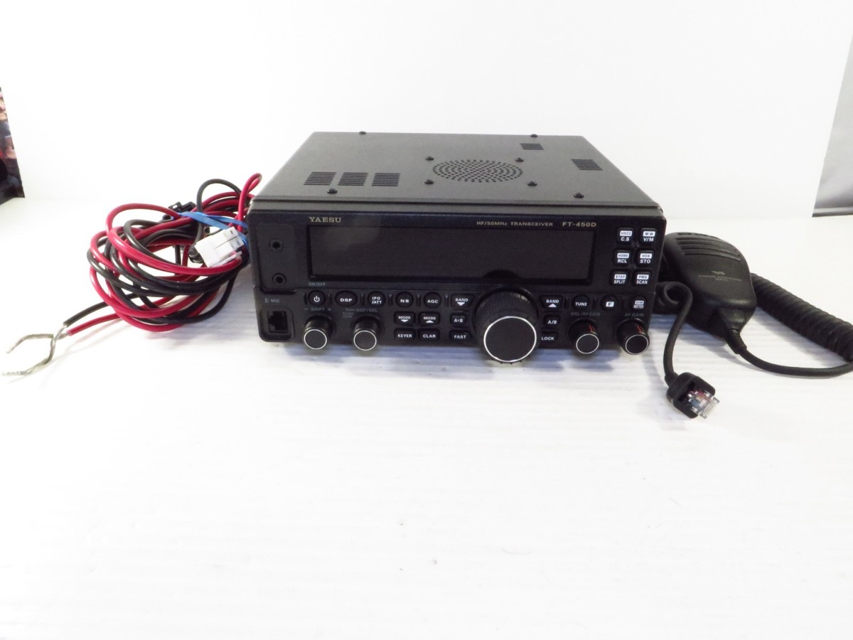 Yaesu FT-450D HF/50 MHz 100W All Mode Transceiver, Tested Works