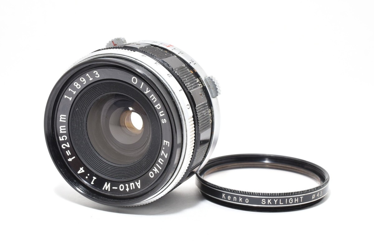Olympus E.Zuiko Auto-W 25mm f4 MF Wide Angle Lens Pen F FV FT from