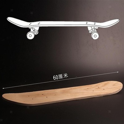 Blanko Skateboard Deck für Kinder, Blankes Longboard Deck, Unbemalt, Kunst