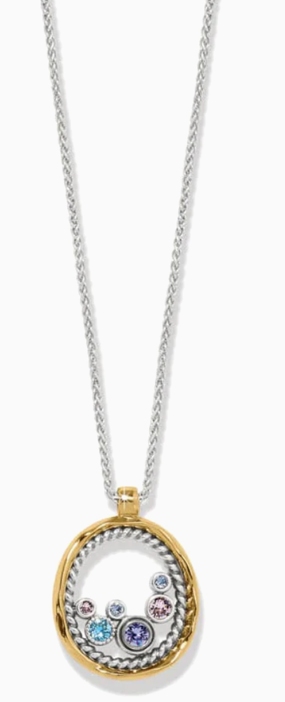 Brighton Halo Gleam Necklace Style Color: Silver-Multi JM7605 MSRP $88 NWT