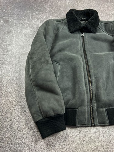 Vintage Streetwear Japanese Style Guess Leather Bomber Jacket with Fur 90s Y2K - Picture 2 of 10