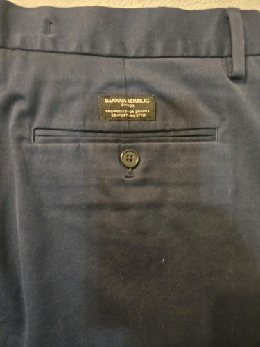 Banana Republic Pants Mens 34x34 Blue Rapid Movement Chino Slim Fit  - Picture 13 of 13