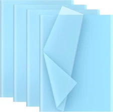 30 Tissue Sheets, Gift Wrapping, Kids Art and Craft Paper, 50 x 70 cm, Light Blu