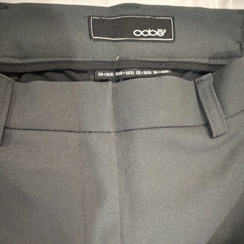obbe Men's Gray Solid Dress Pants Regular 31W Slash Pocket Size 18/31