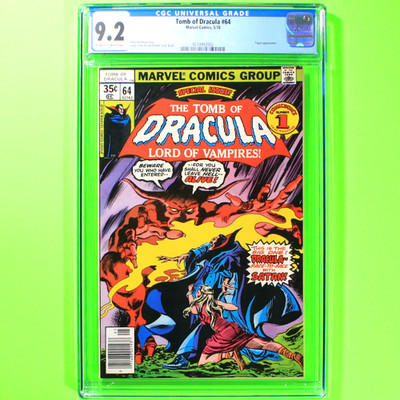 Marvel Conics Tomb of Dracula #64 - May 1978 - CGC 8.5 VF+ - Fresh Slab