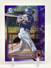2022 Bowman Chrome - Prospects George Valera #BCP-233 Purple Mojo Refractor /250