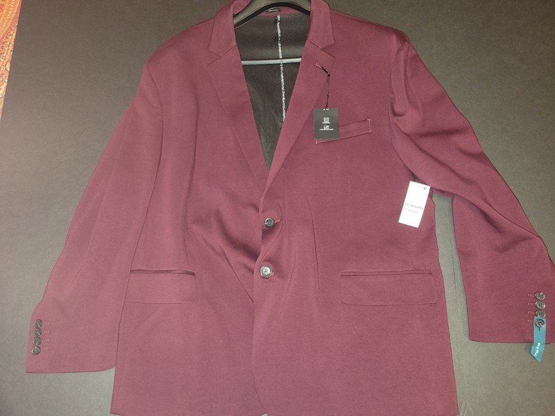 Men's XXL Port Wine J. Ferrar Big and Tall Sport Coat