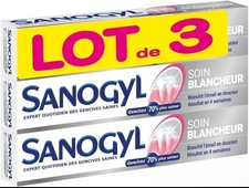 3 Pcs Lot 3 Sanogyl Toothpastes Gum Care 3 X 75 ML