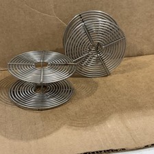 Pair of Vintage Stainless Steel Developing Reels Photography Accessory