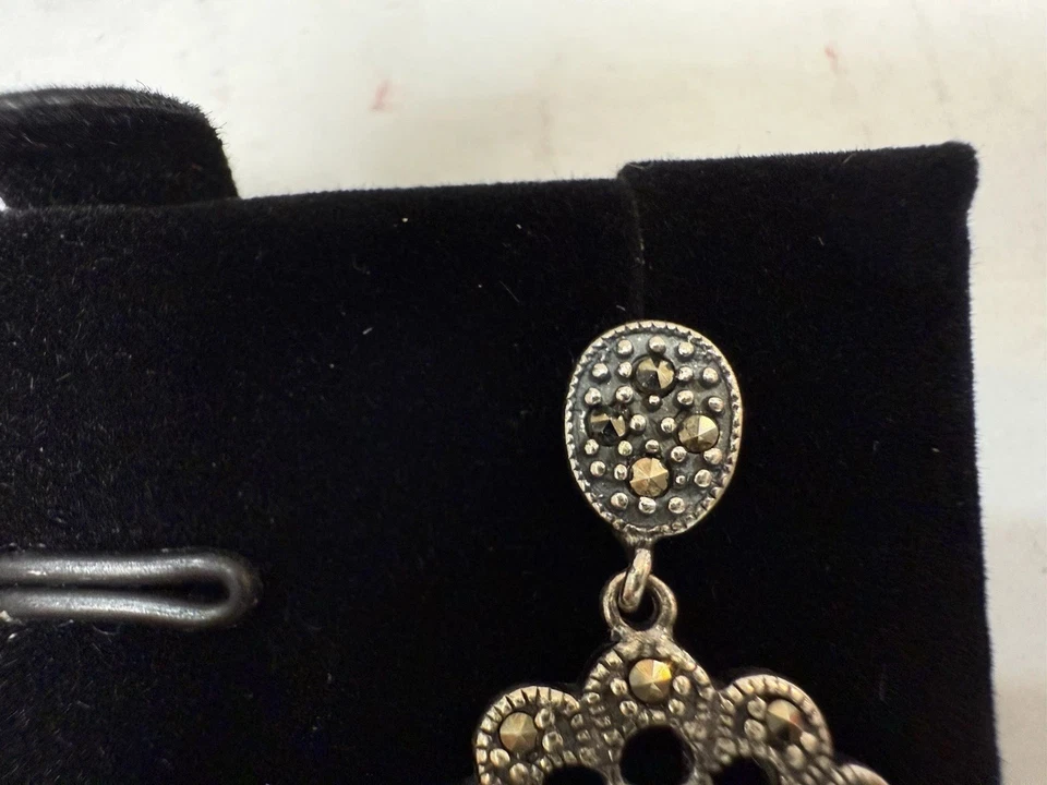 Pendientes Dee Berkley Jewerly DE COLECCIÓN Plata Esterlina Peridoto Marcasita DBJ Foto 3 de 4