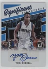 2017-18 Panini Donruss Significant Signatures Yogi Ferrell #SS-YF Auto 4g8