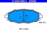 1 X Bremsbelagsatz BremsbeläGe ATE 13.0460-5996.2 FüR Daewoo