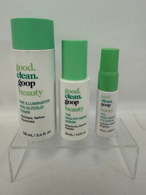 Good Clean Goop Beauty 3pc Set - Toner, Serum & Eye Serum NEW!