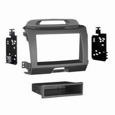 Metra 99-7344G Single Gray Din Dash Install Kit 2011 Fits Kia Sportage Vehicles