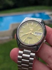 Vintage Seiko 5 Automatic Full Lume Dial Day-Date 21 Jewels Men's Watch