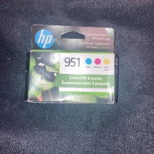 Genuine HP 951 Color Ink Cartridges-For HP8100 8615 8625 Printer3PK-OEM Nov 2026