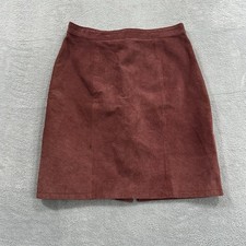 Global Identity Genuine Leather Suede Mini Skirt Women 30 Waist Pink Y2K Vintage